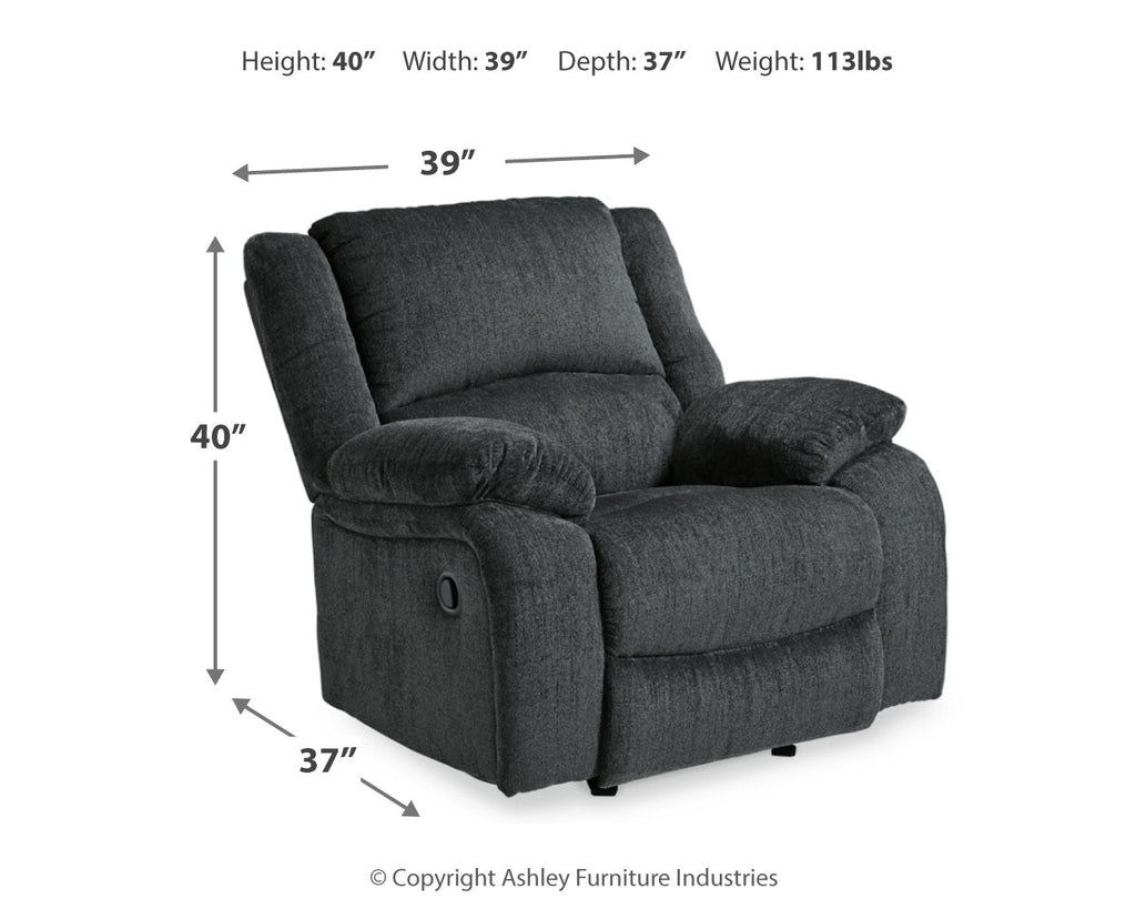 Draycoll Gray Reclining Sofa and Recliner