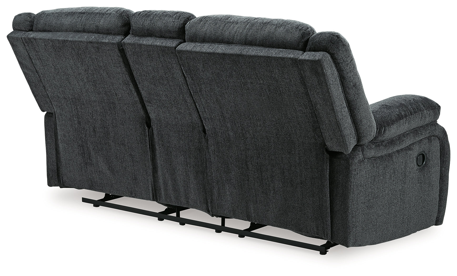 Draycoll Slate Manual Reclining Loveseat w/ Console