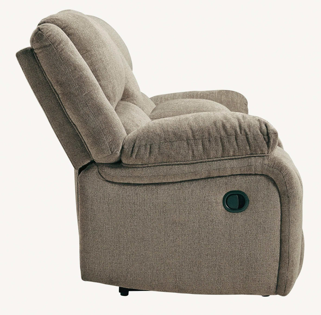 Draycoll Slate Manual Reclining Loveseat w/ Console