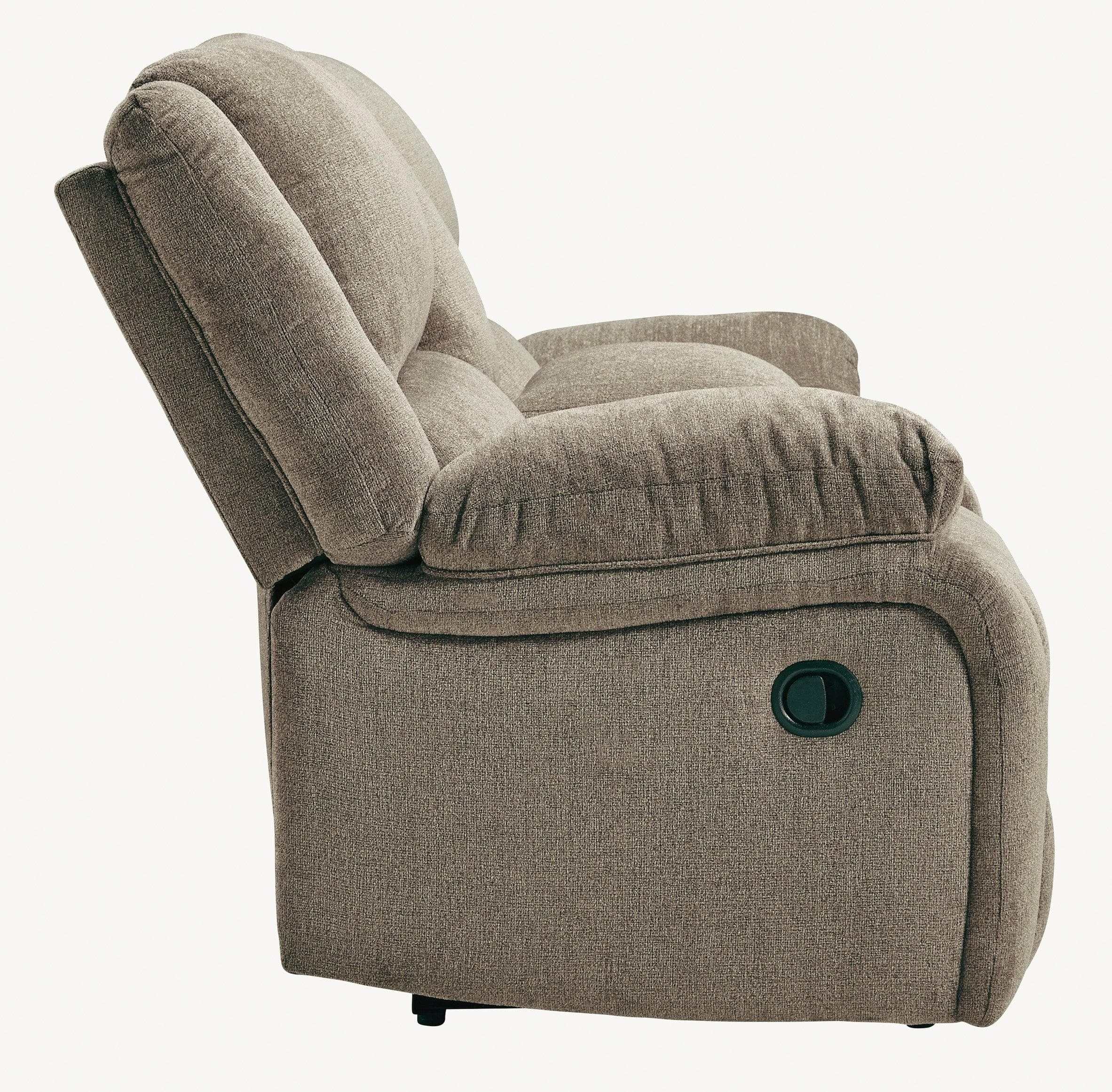Draycoll Slate Manual Reclining Loveseat w/ Console