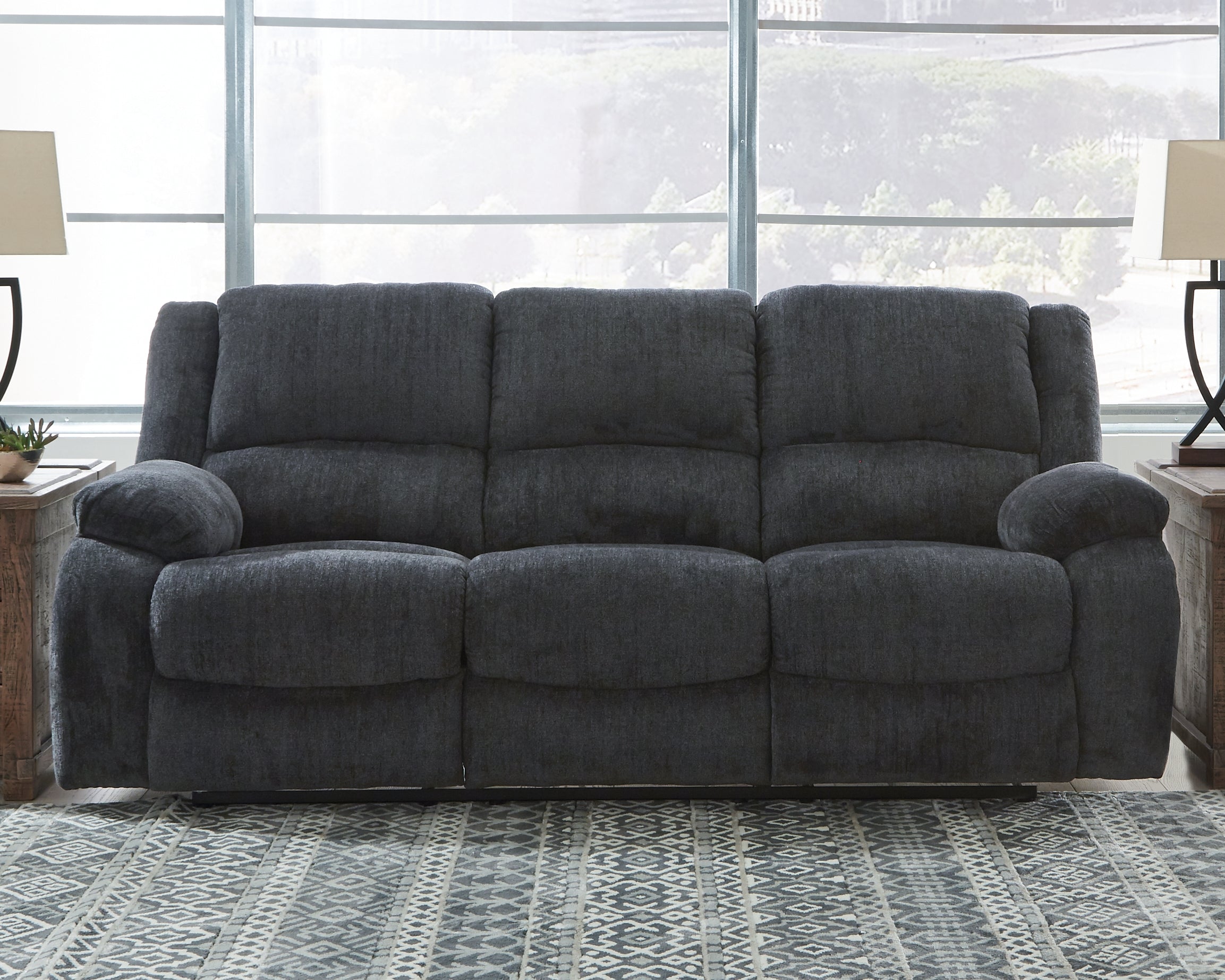 Draycoll Slate Manual Reclining Sofa