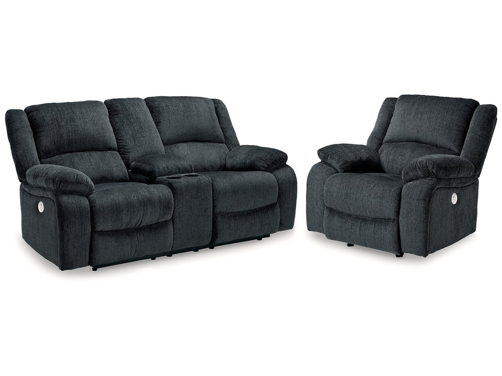 Draycoll Slate Power Reclining Loveseat & Power Recliner