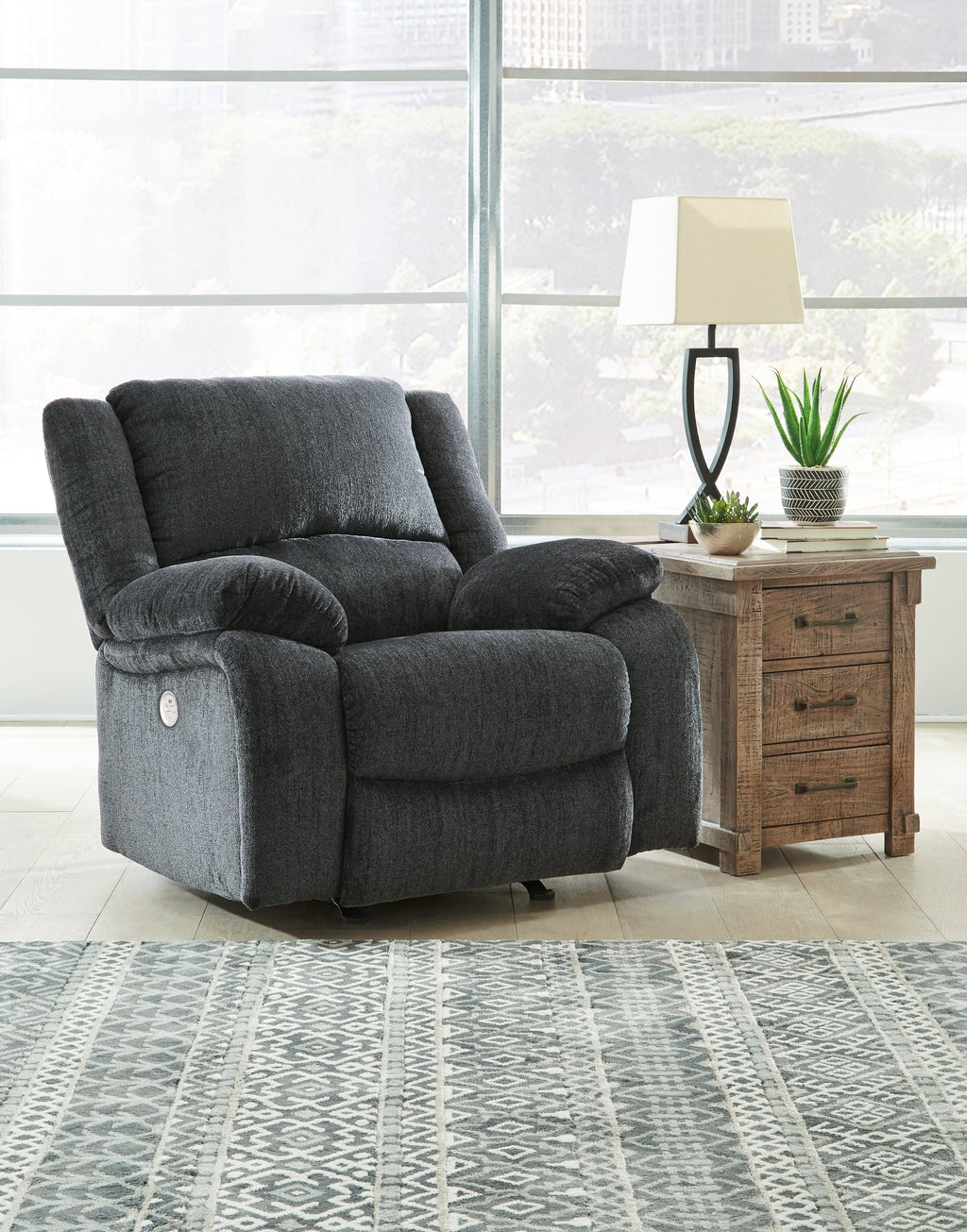 Draycoll Slate Power Reclining Loveseat & Power Recliner