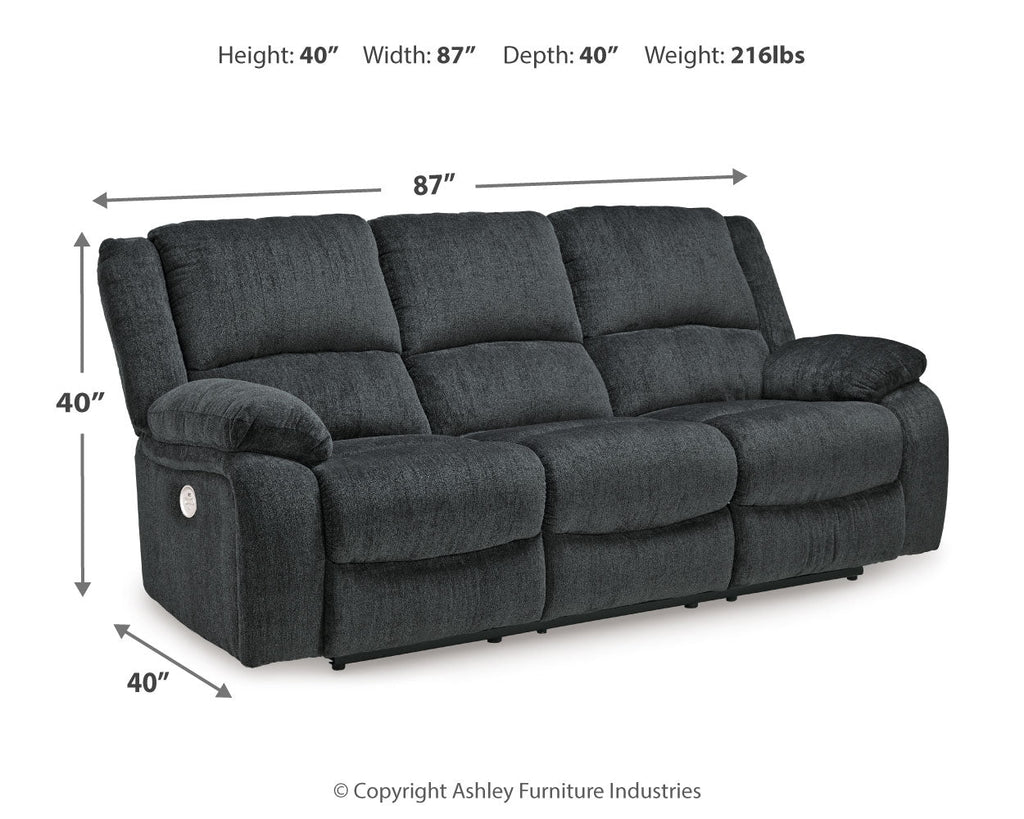 Draycoll Slate Power Reclining Sofa