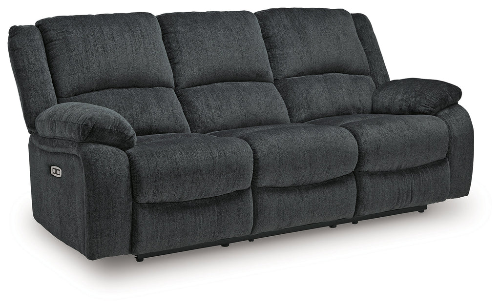 Draycoll Slate Power Reclining Sofa and 2 Power Recliners