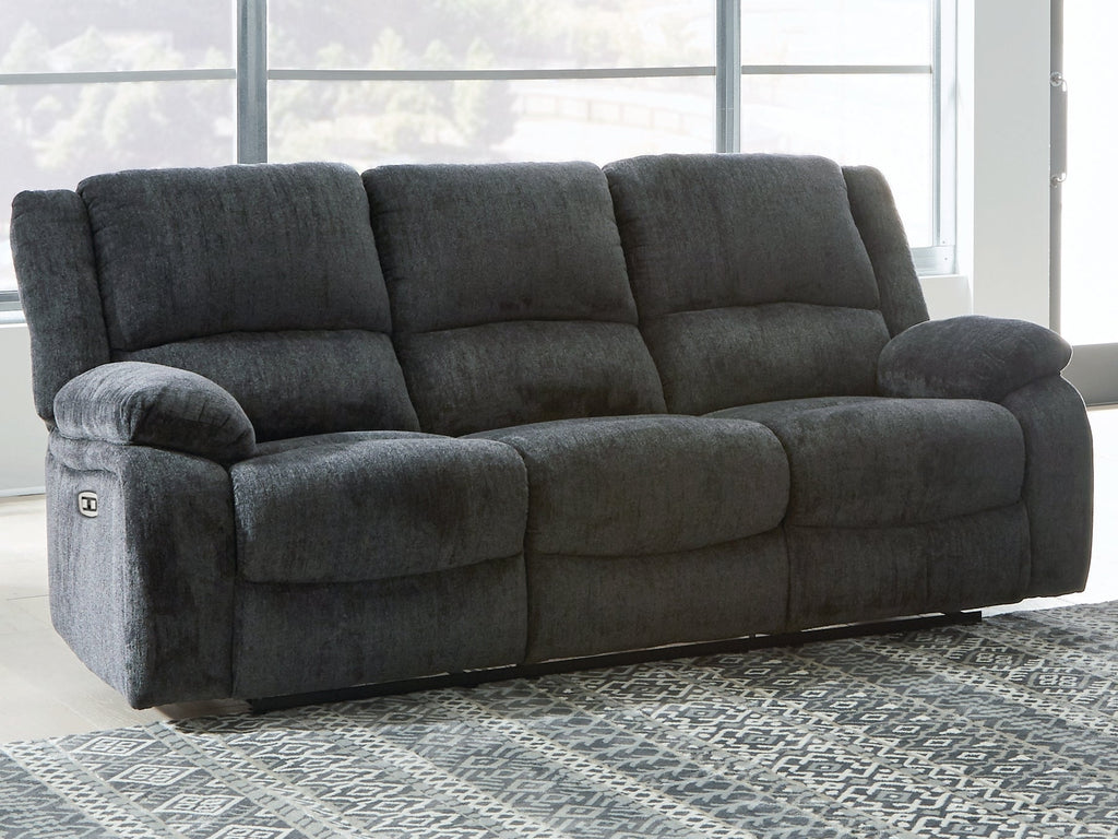 Draycoll Slate Power Reclining Sofa and 2 Power Recliners
