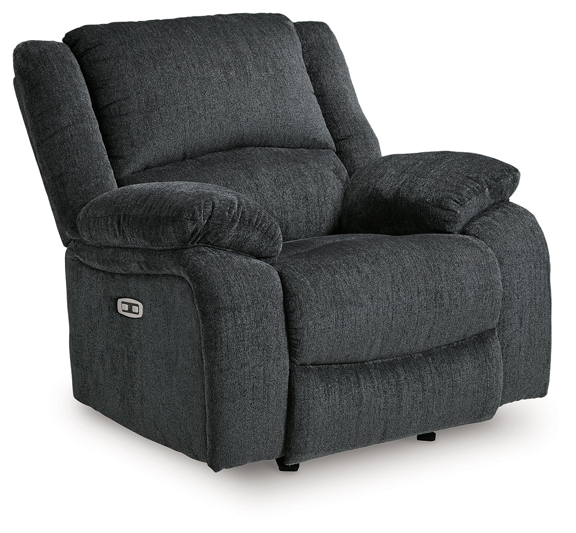 Draycoll Slate Power Reclining Sofa and Power Recliner