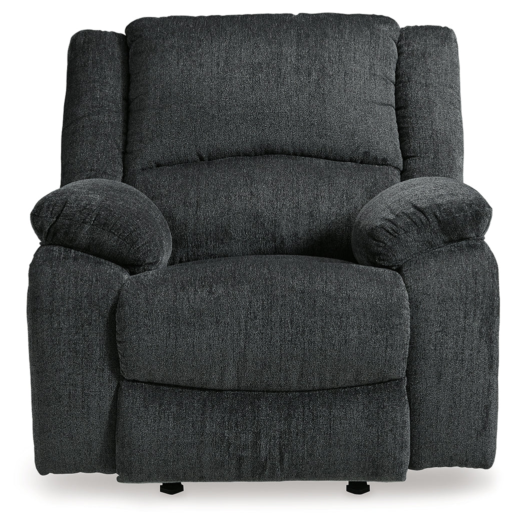 Draycoll Slate Reclining Loveseat and 2 Recliners