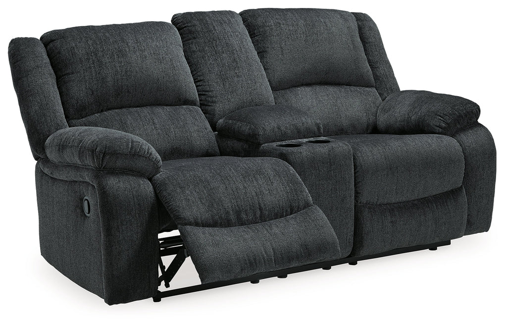 Draycoll Slate Reclining Loveseat and 2 Recliners
