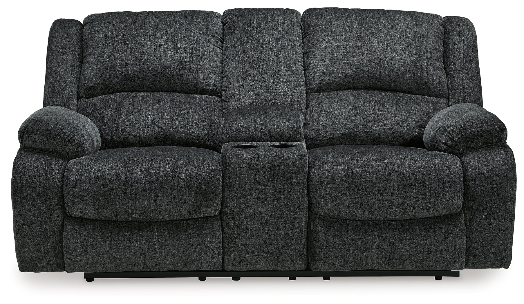 Draycoll Slate Reclining Loveseat w/Console & Recliner