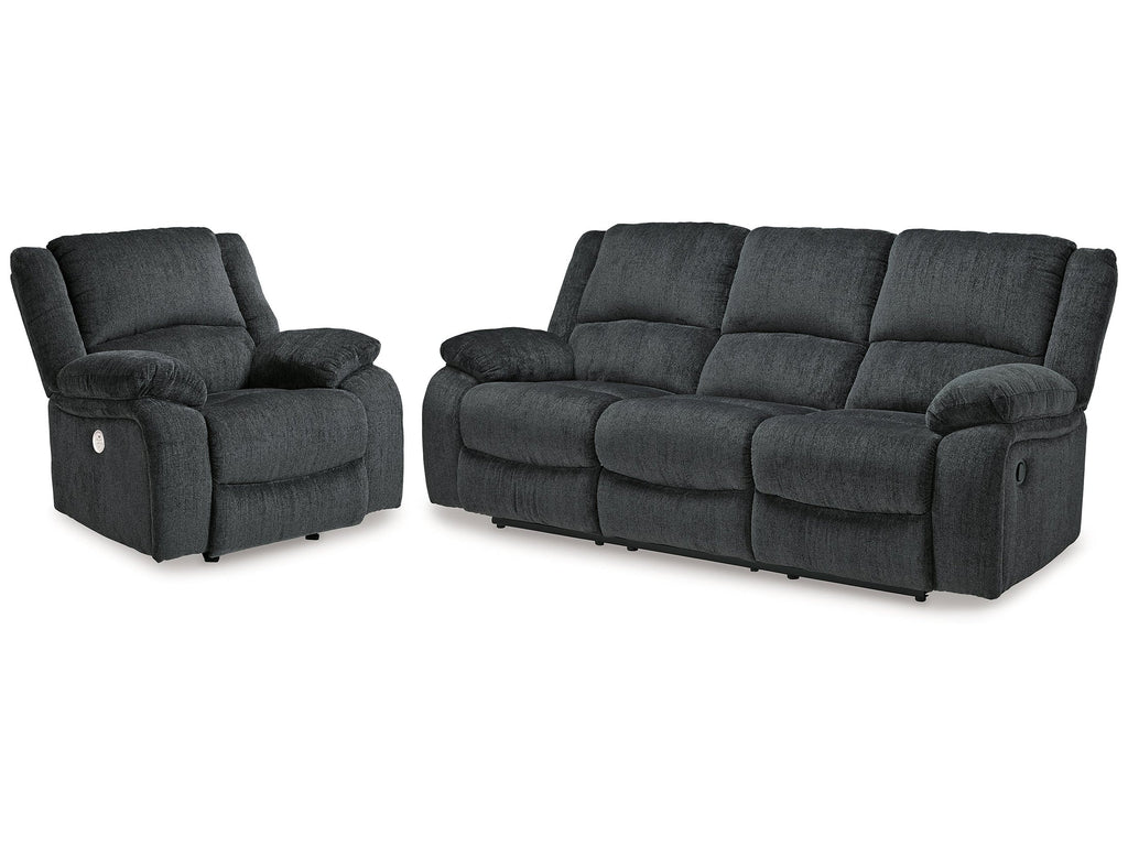 Draycoll Slate Reclining Sofa and Power Recliner