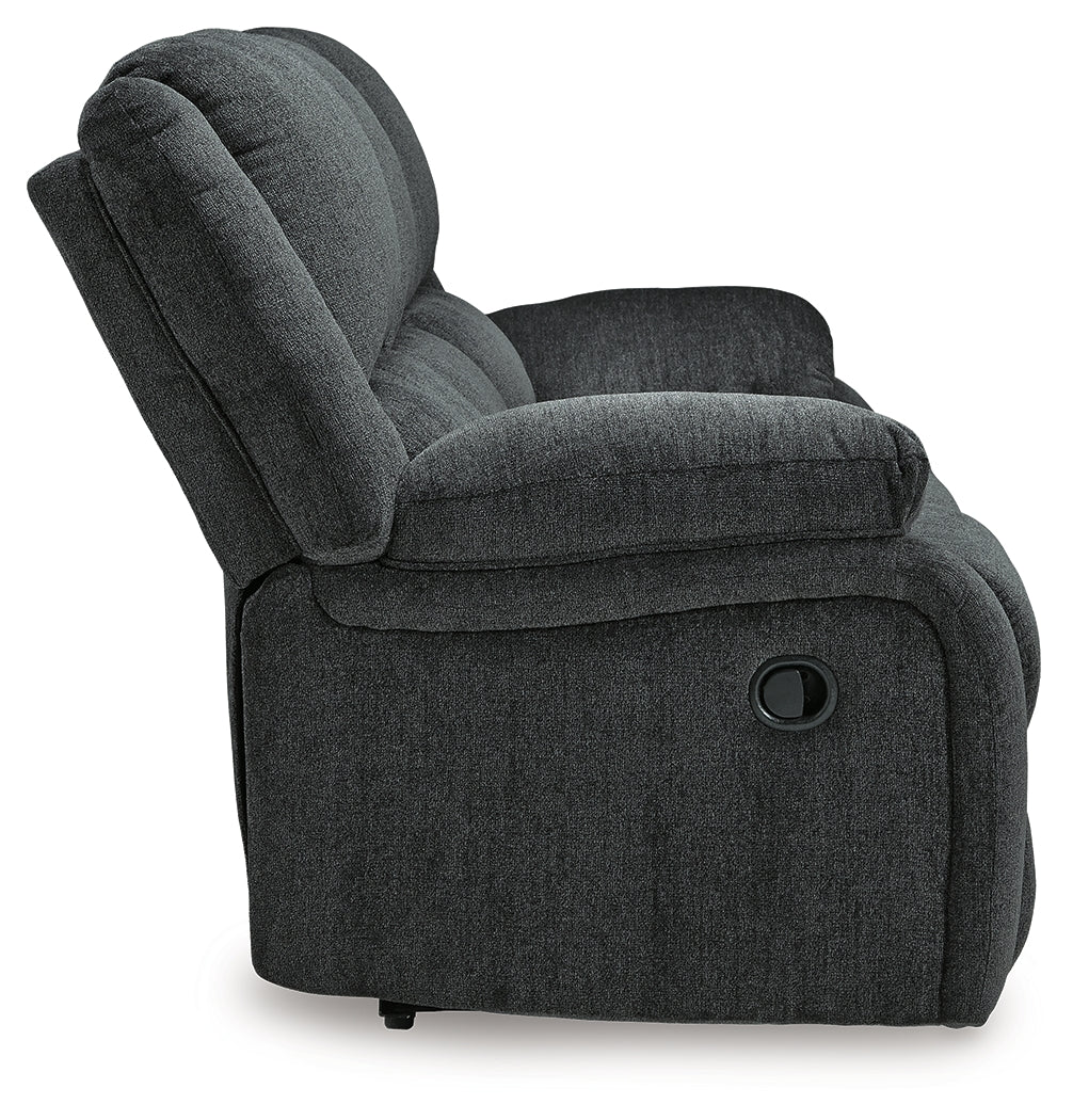Draycoll Slate Reclining Sofa and Power Recliner