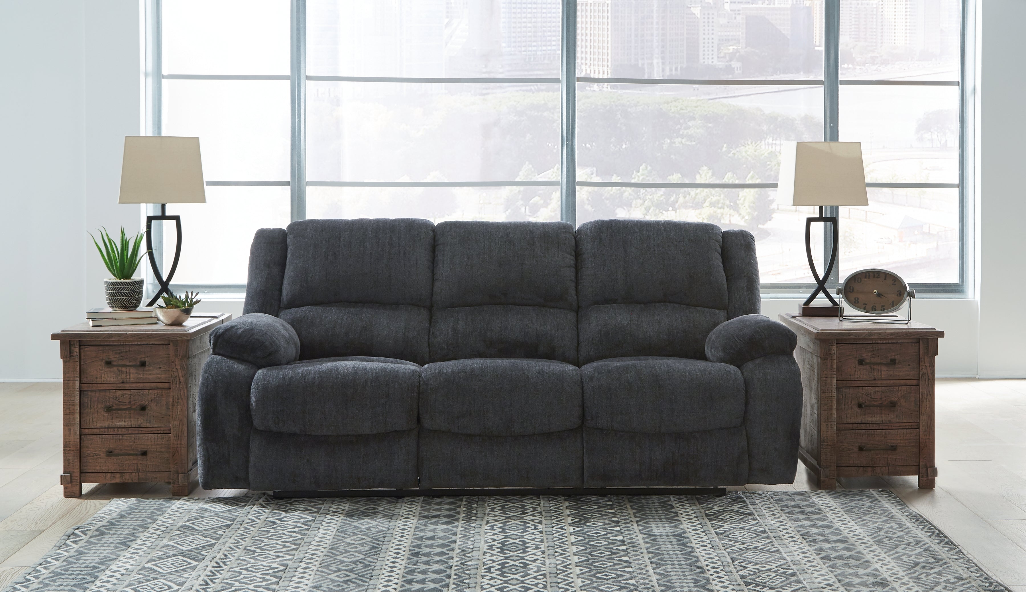 Draycoll Slate Reclining Sofa and Power Recliner