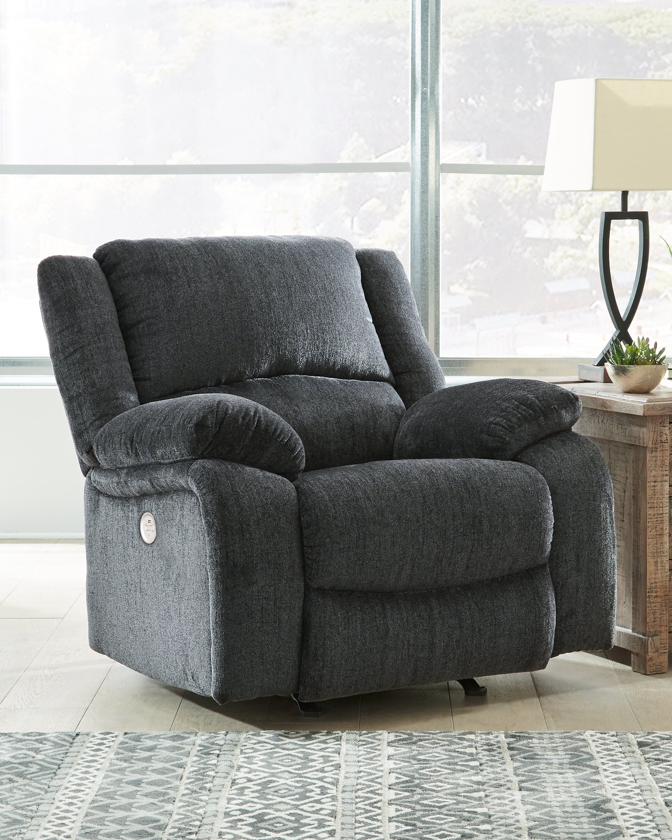 Draycoll Slate Reclining Sofa and Power Recliner