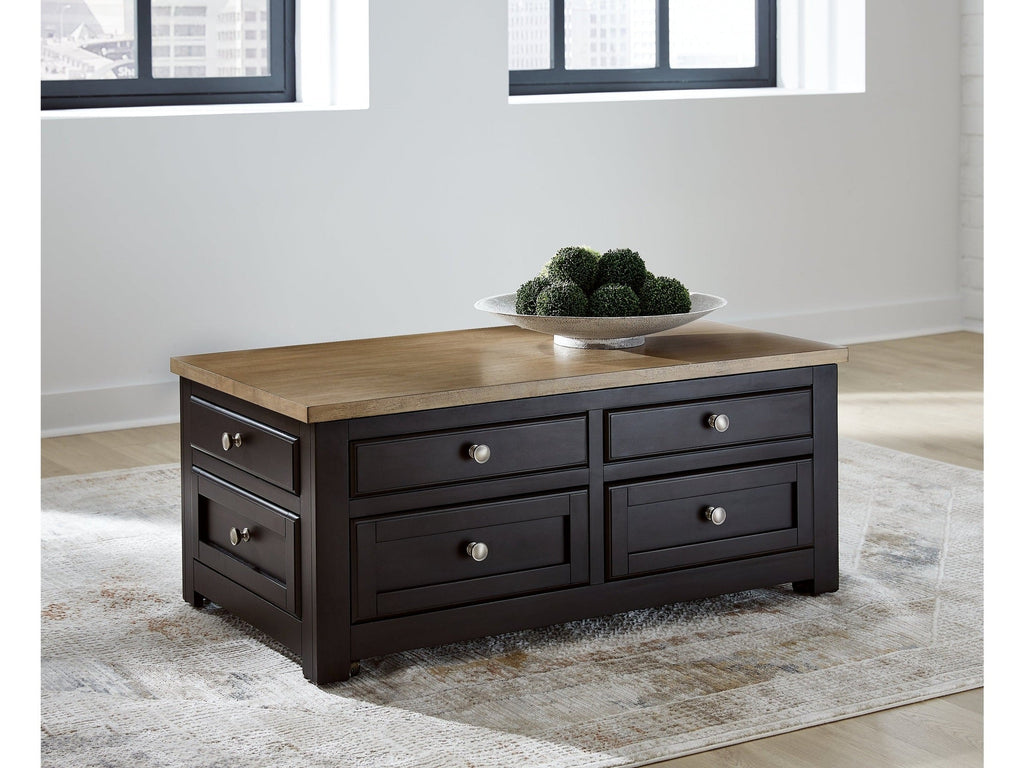 Drazmine Brown Lift-Top Coffee Table