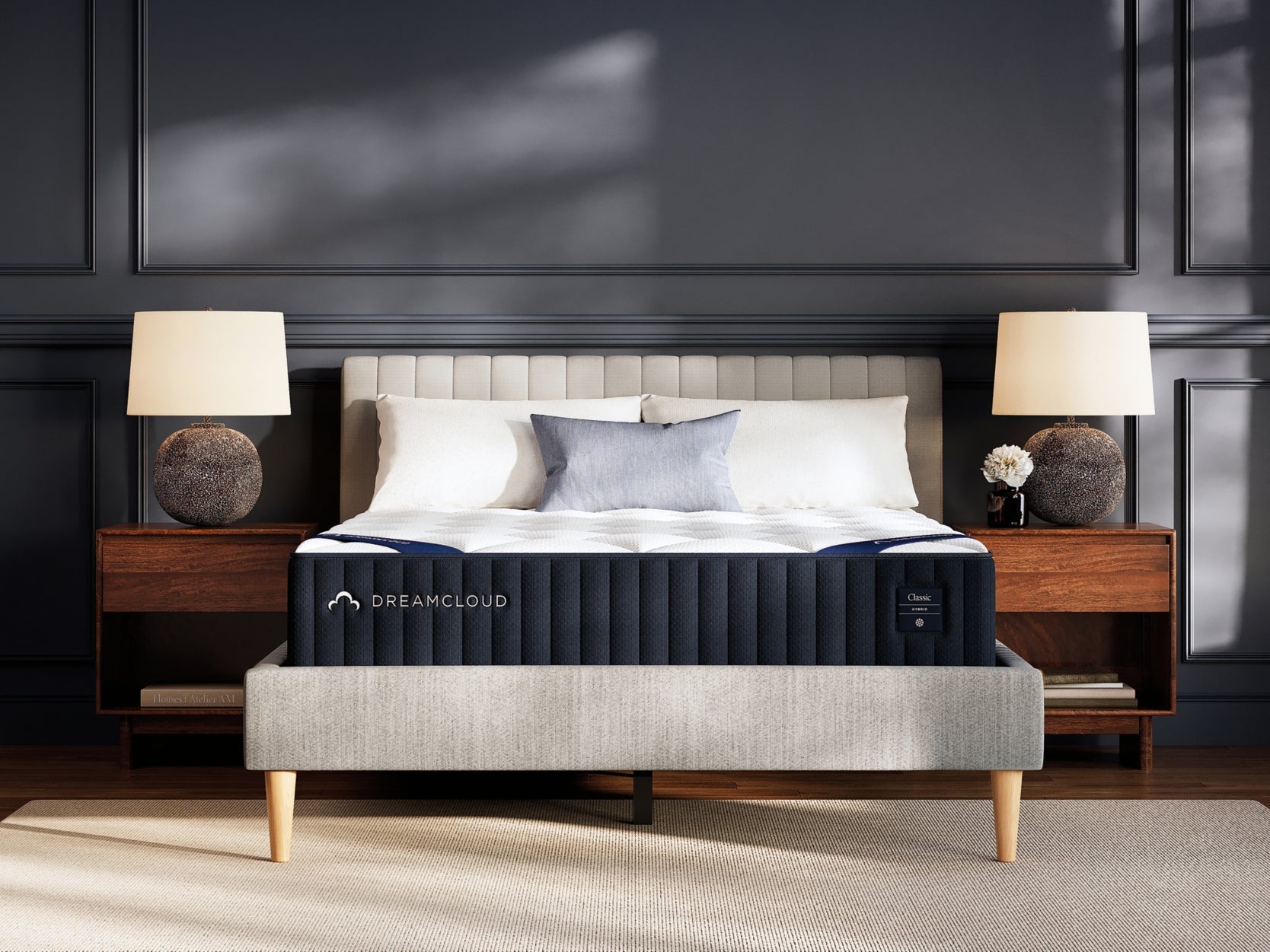 DreamCloud Classic Hybrid Firm White King Mattress