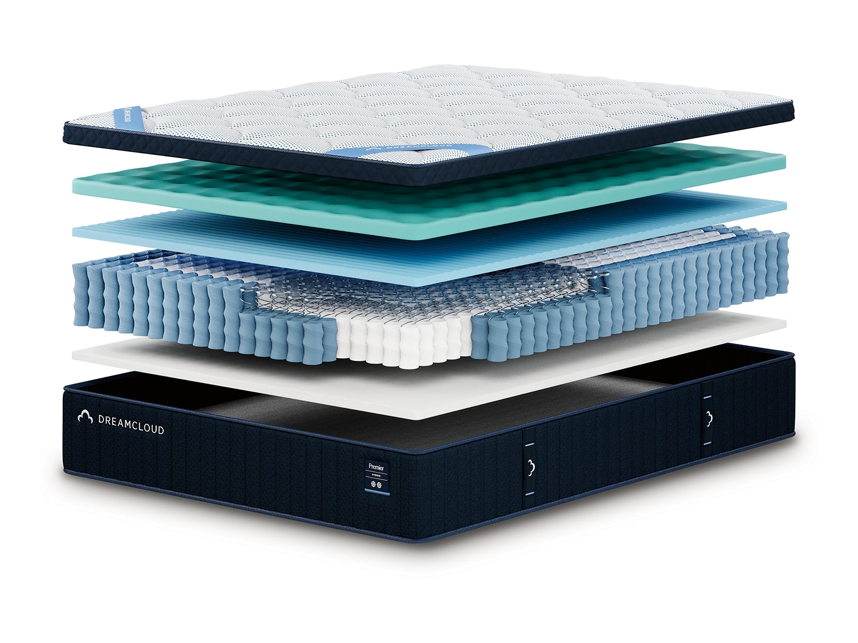 DreamCloud Premier Hybrid Medium White Full Mattress