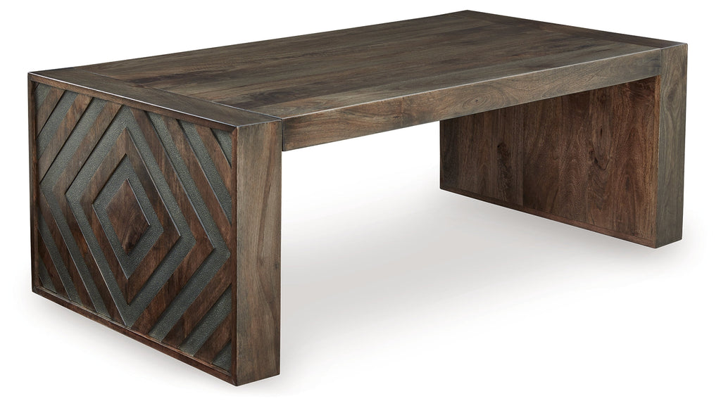 Dreggan Brown Rectangular Cocktail Table