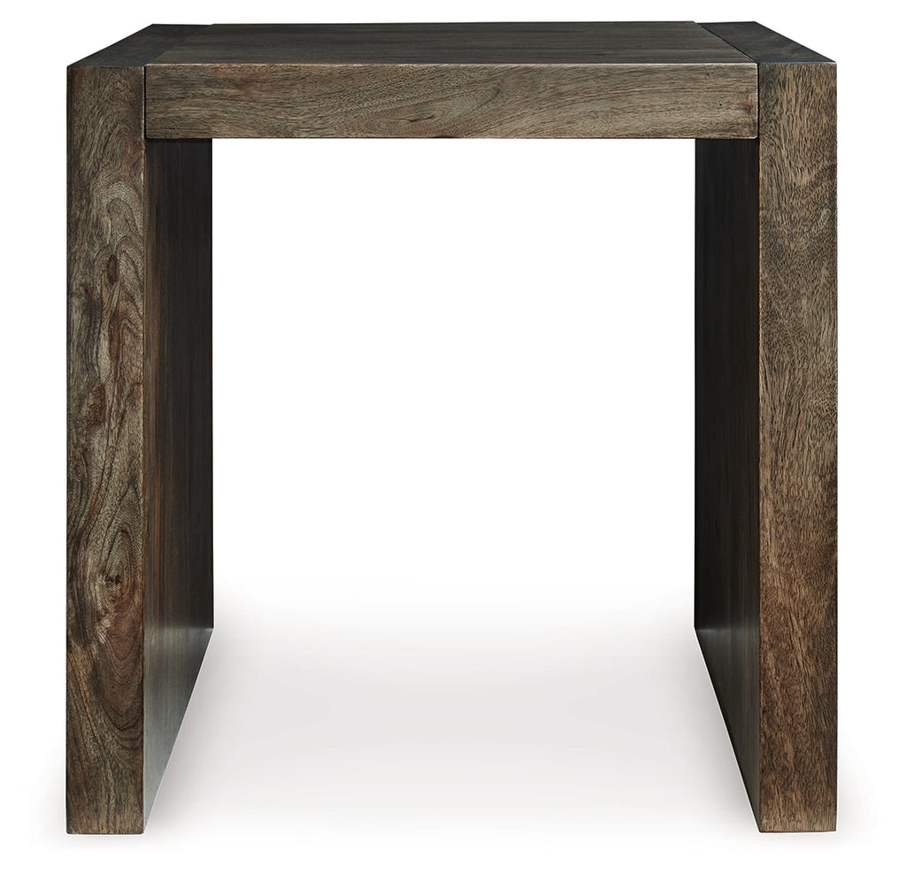 Dreggan Brown Square End Table