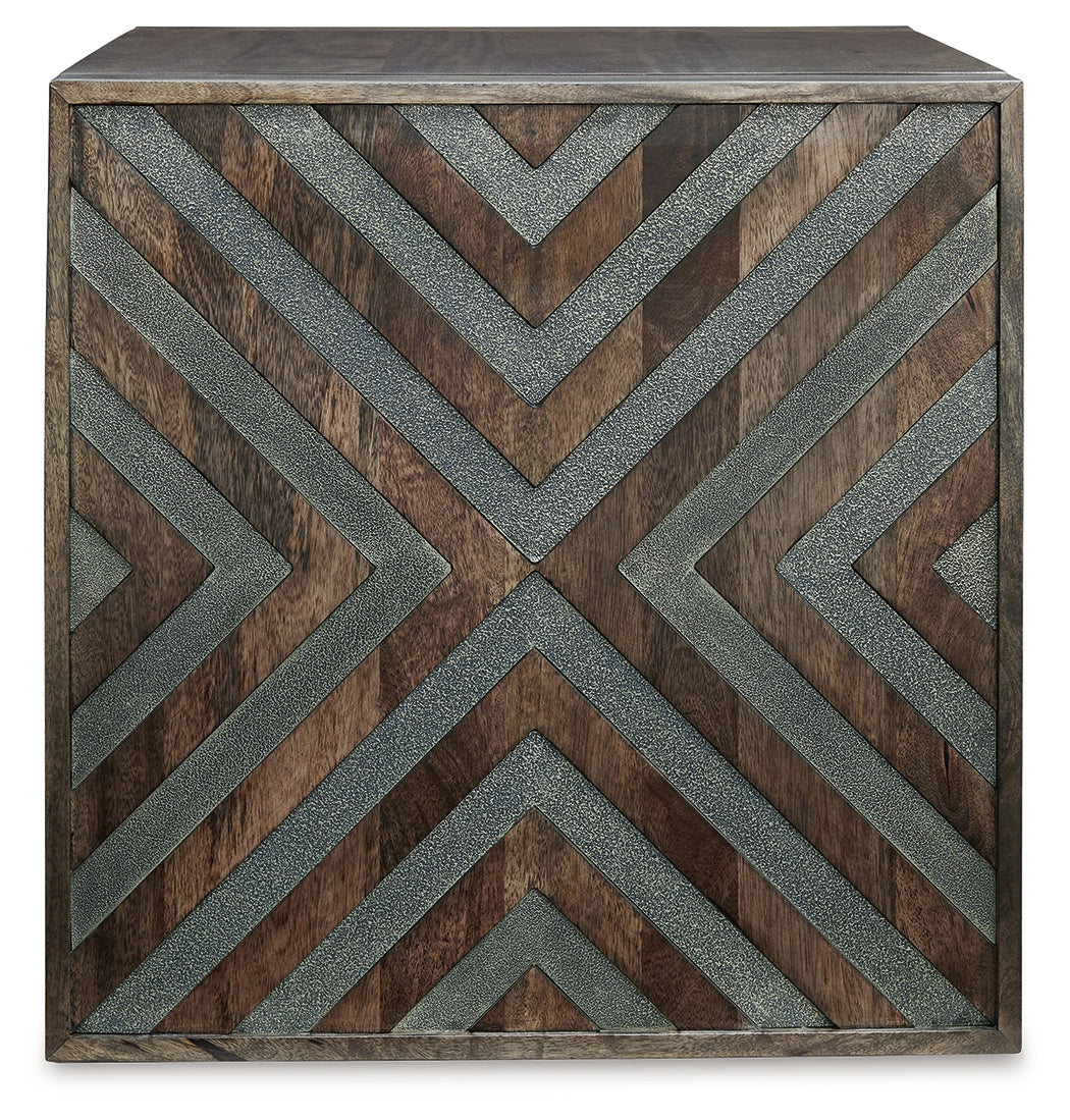 Dreggan Brown Square End Table