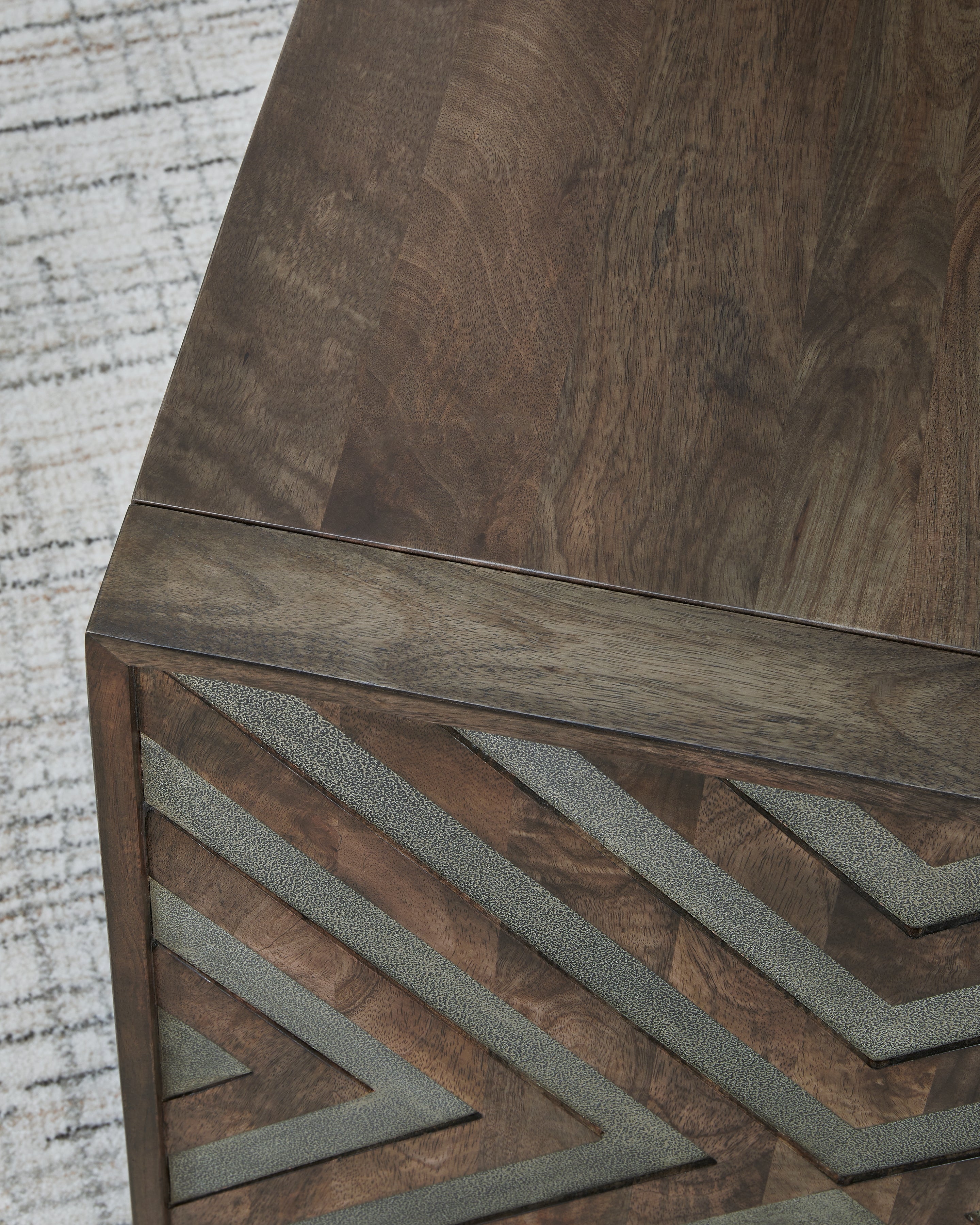 Dreggan Brown Square End Table