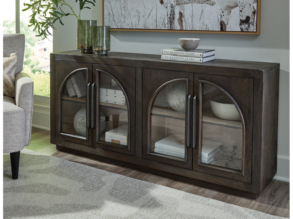 Dreley Grayish Brown Accent Cabinet