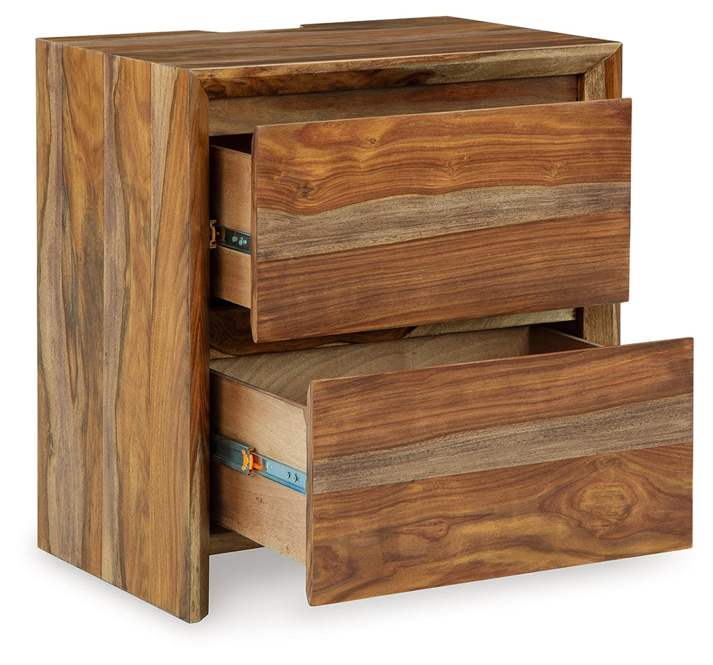 Dressoni 24" 2 Drawer Charging Nightstand
