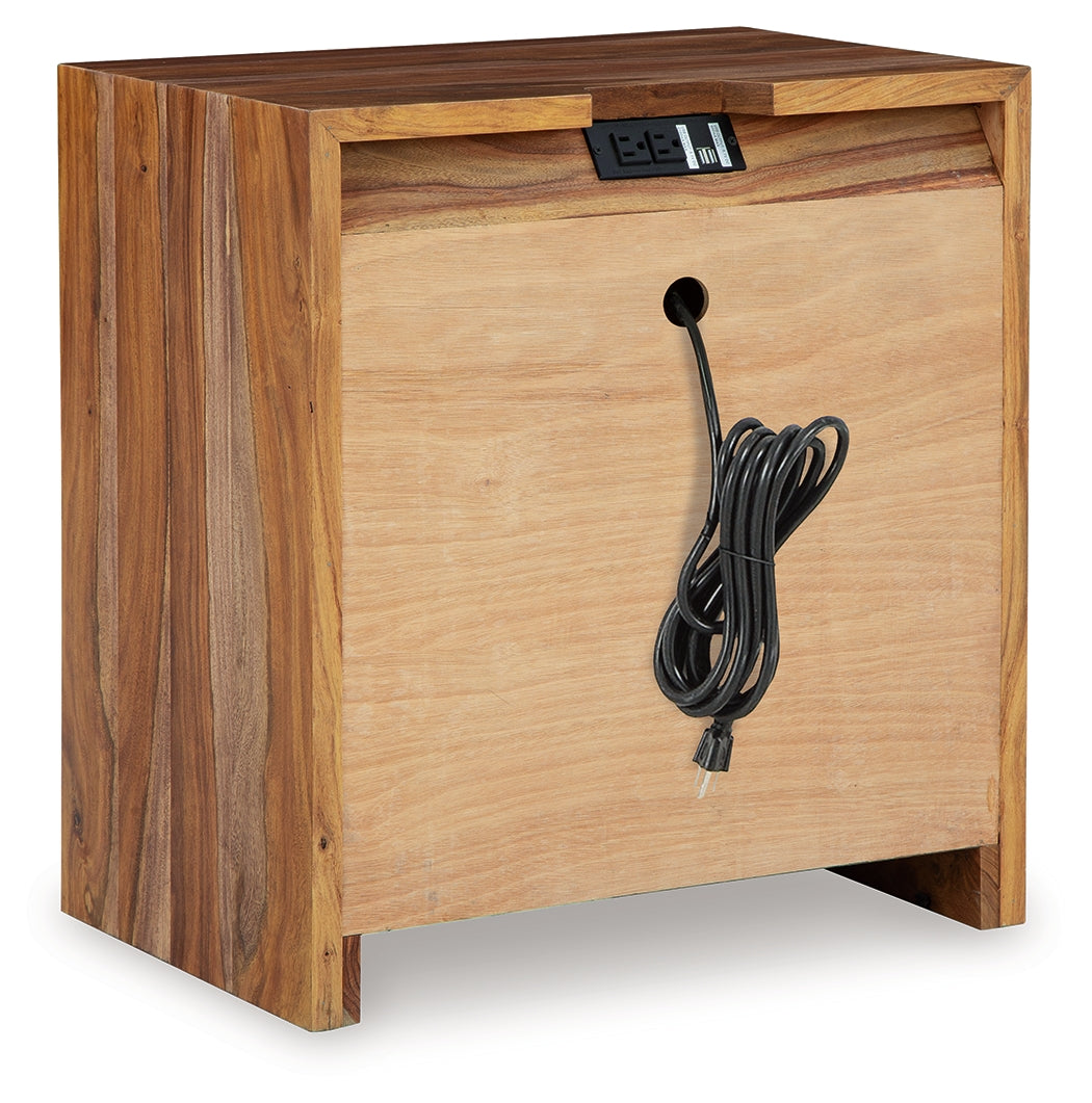 Dressoni 24" 2 Drawer Charging Nightstand