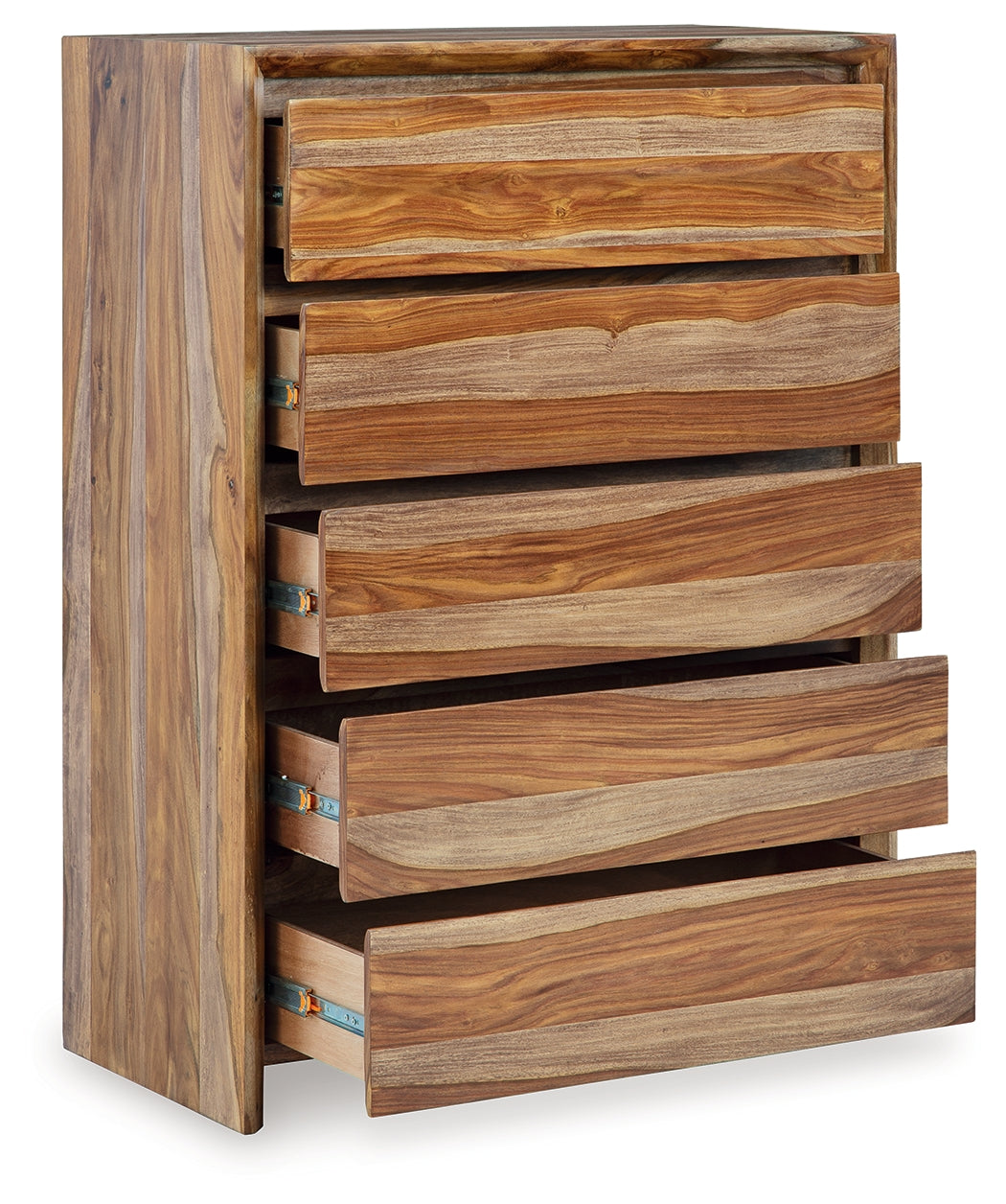 Dressoni 36" 5 Drawer Brown Chest of Drawers