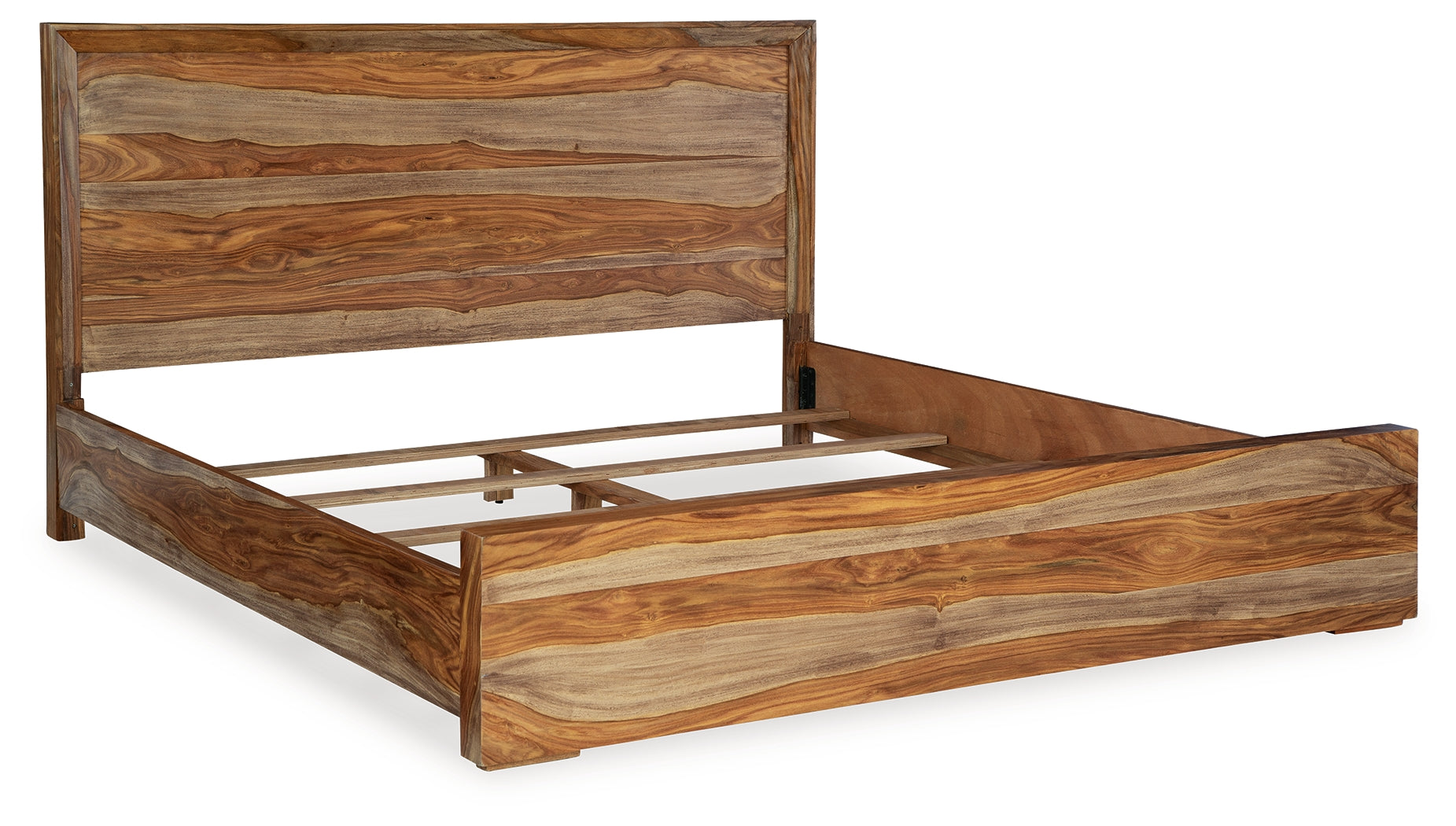 Dressonni Brown King Panel Bed