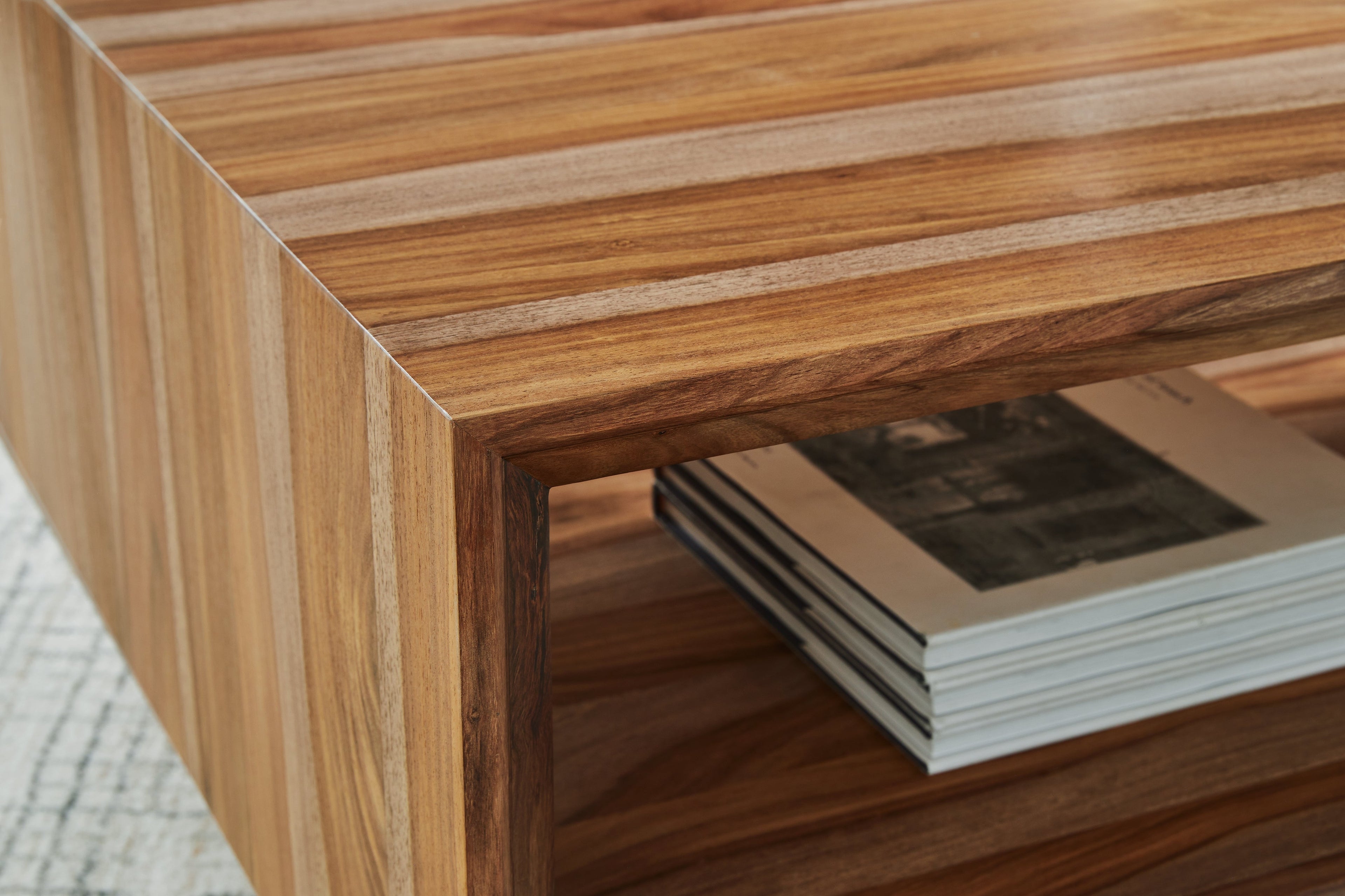 Dressonni Brown Rectangular Cocktail Table