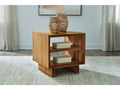 Dressonni Brown Square End Table