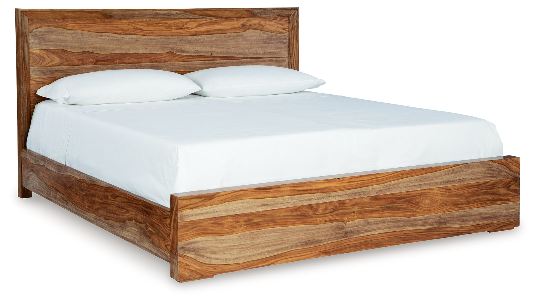 Dressonni Brown Queen Panel Bed