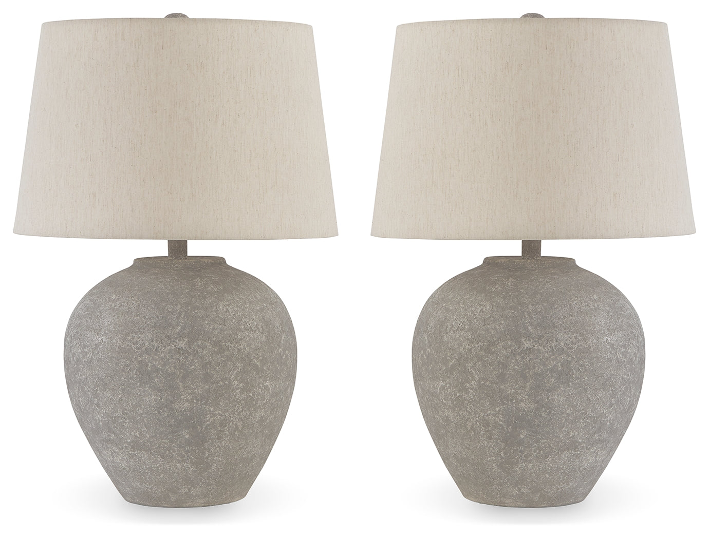 Dreward Distressed Gray Table Lamp (Set of 2)