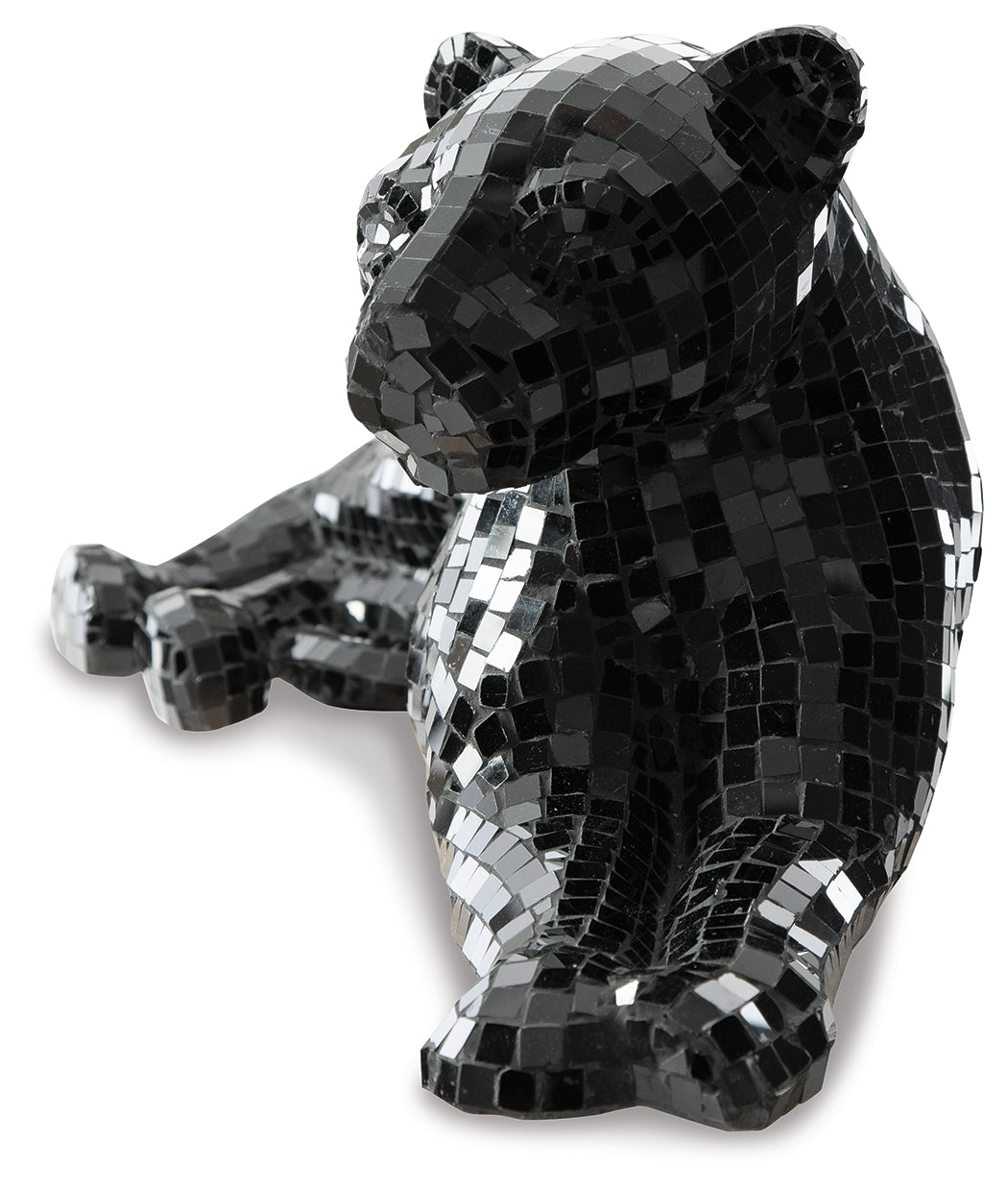 Drice Black Glass Panther Sculpture