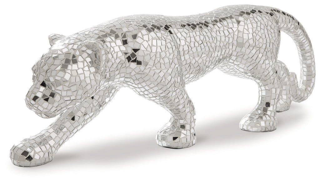 Drice Mirrored Panther Sculpture