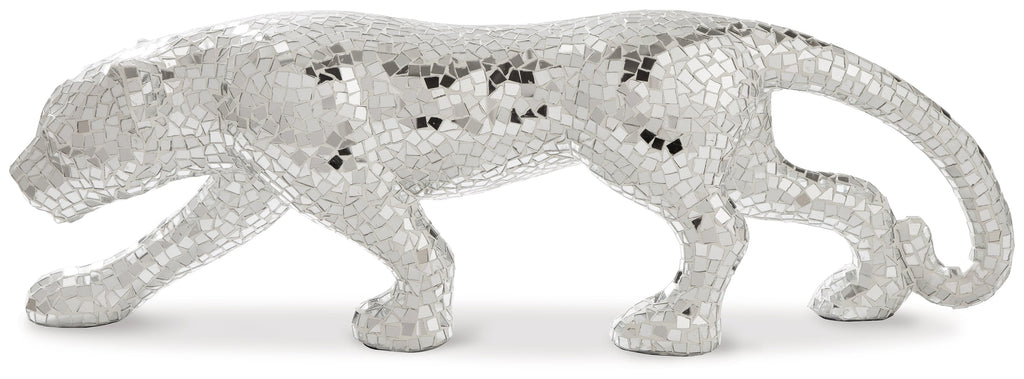 Drice Mirrored Panther Sculpture