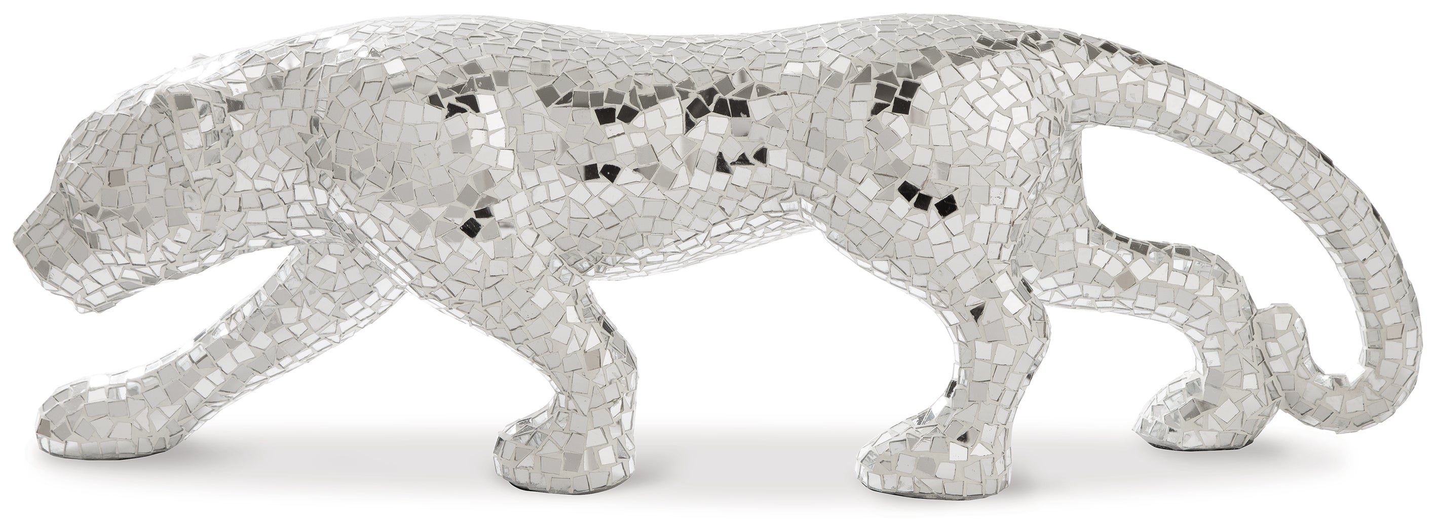 Drice Mirrored Panther Sculpture