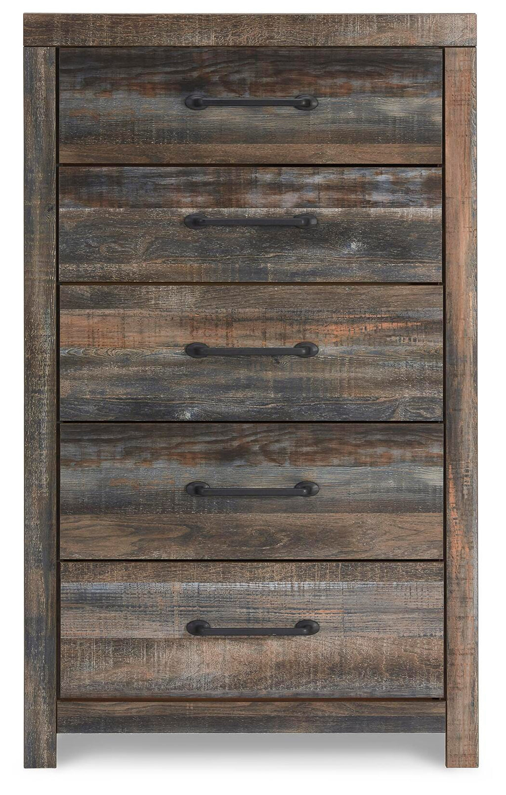 Drystan /Multi King Bookcase Storage Bed, Dresser, Mirror, Chest and Nightstand, Brown