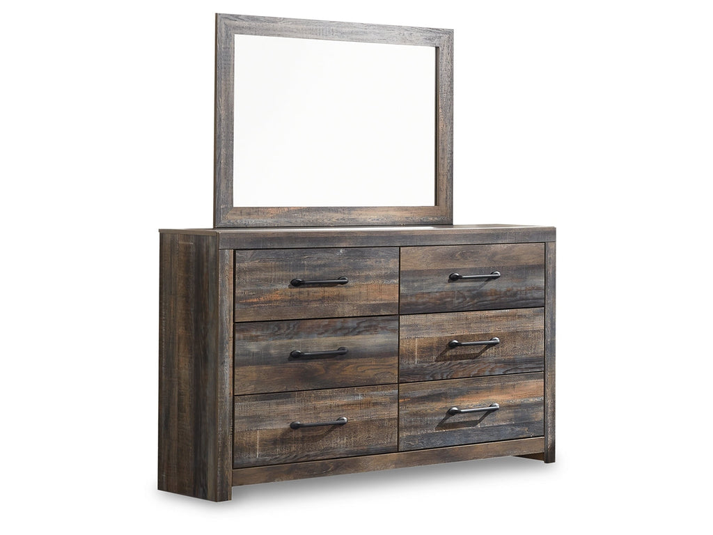 Drystan King Storage Bedroom Set with Dresser and Mirror