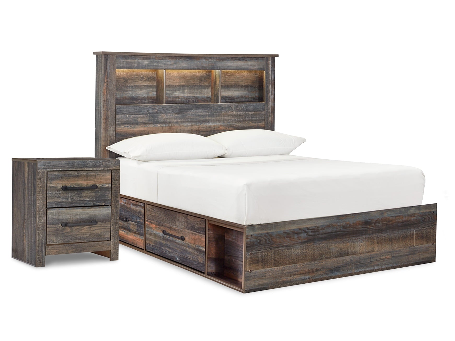 Drystan Multi Full Bookcase Bedroom Set