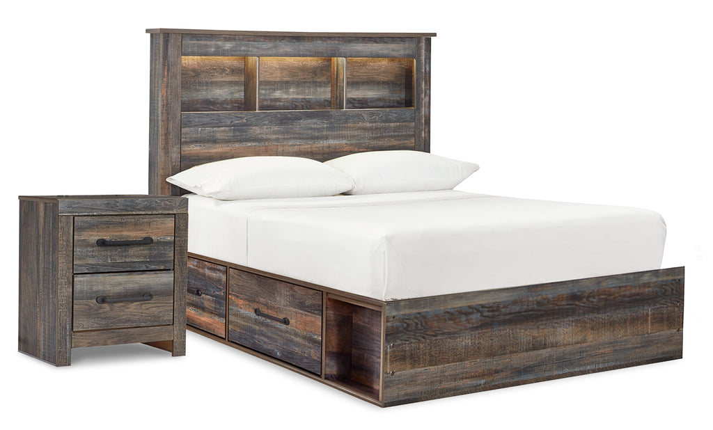 Drystan Multi Full Bookcase Bedroom Set