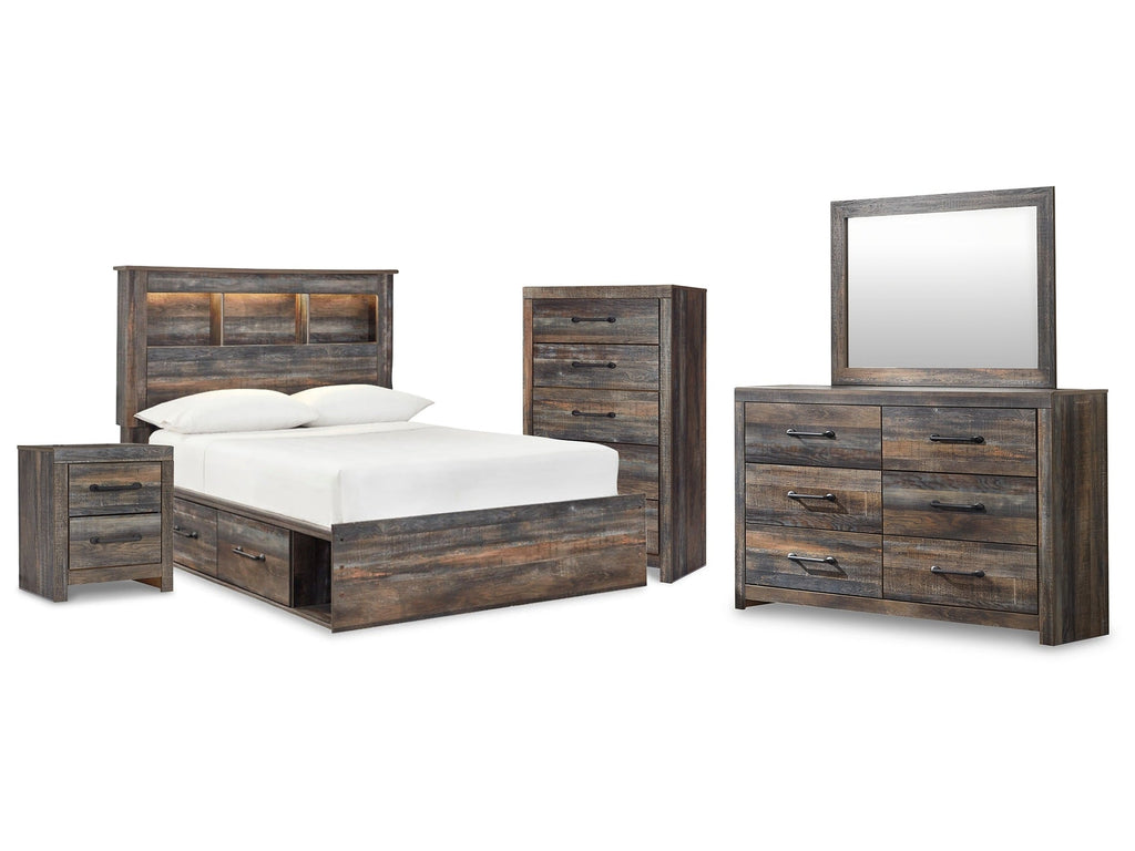 Drystan Multi Full Bookcase Bedroom Set