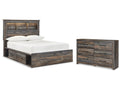 Drystan Multi Full Bookcase Storage Bed & Dresser