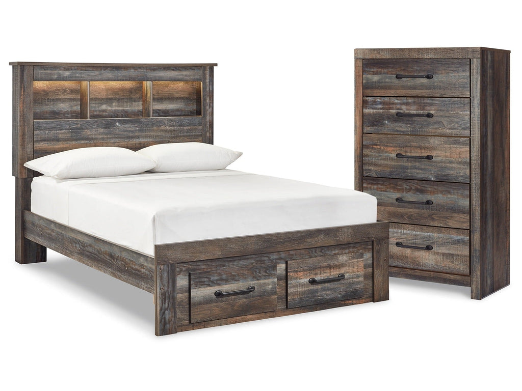 Drystan Multi Full Bookcase Storage Bed and Chest