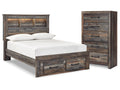 Drystan Multi Full Bookcase Storage Bed and Chest