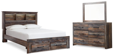 Drystan Multi Full Bookcase Storage Bedroom Set