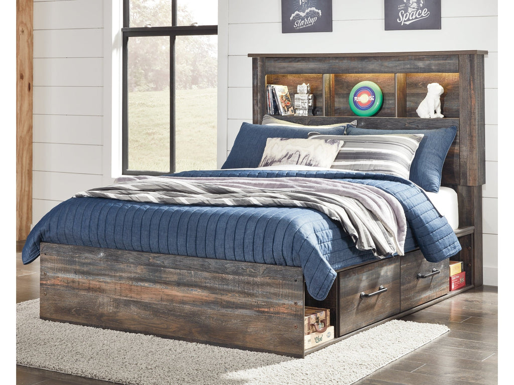 Drystan Multi Full Bookcase Youth Bed with 4 Storage Drawers