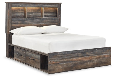 Drystan Multi Full Panel Bookcase Bedroom Set