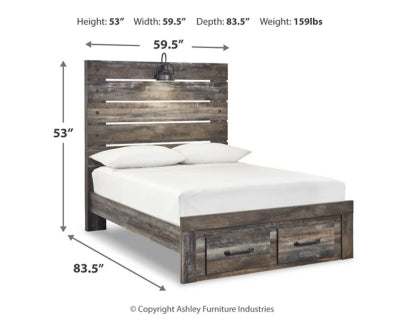 Drystan Multi Full Panel Storage Bedroom Set